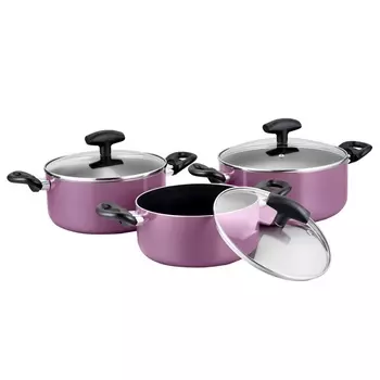 Набор посуды для приготовления Galaxy Line 3 предмета сиреневый