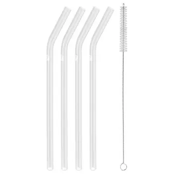 Набор прозрачных стеклянных трубочек Zwilling 4 шт