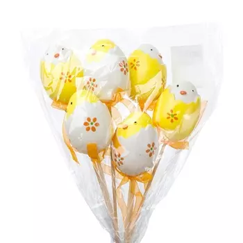 Набор яиц на вставке 28 х 6 см Азалия Цыплёнок 6 шт