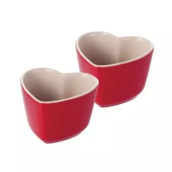 Набор рамекинов в форме сердца 2 шт. 8 см Staub вишневый
