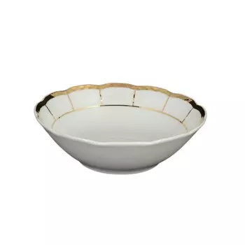 Набор салатников 13 см Thun Менуэт обводка золото 6 шт