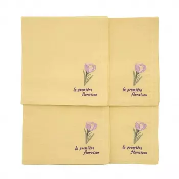 Набор салфеток 4 шт 40х40 Первоцвет