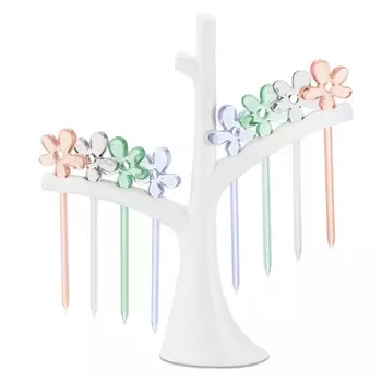 Набор шпажек с держателем Koziol A-pril 8 шт