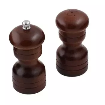 Набор солонка и мельница для перца Hans &amp; Gretchen тёмное дерево