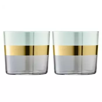 Набор стаканов LSA International Bangle зелёный 2 шт