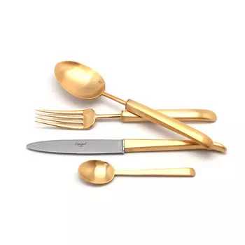 Набор столовых приборов Cutipol Carre Gold 72 предмета