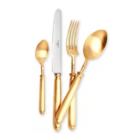 Набор столовых приборов Cutipol MITHOS GOLD матовый 24 предмета