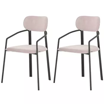 Набор стульев Latitude Ror Round 2 шт чёрный-розовый