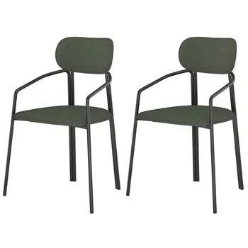 Набор стульев Latitude Ror Round 2 шт чёрный-тёмно-зелёный