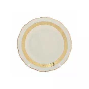 Набор тарелок 19 см Thun Мария Луиза золотая лента ivory 6 шт
