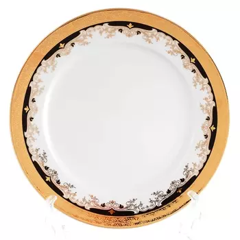 Набор тарелок 21 см Thun Кристина чёрная лилия 6 шт