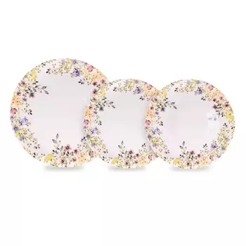 Набор тарелок Churchill Полевые цветы 12 предметов