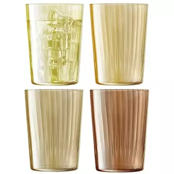 Набор тумблеров 4 шт. 560 мл LSA International Gems янтарь