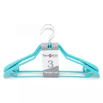 Набор вешалок 43 х 23 см Termico 3 шт бирюзовый