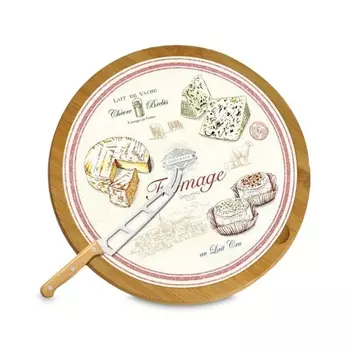 Набор вращающегося блюда и ножа для сыра Easy Life Fromage