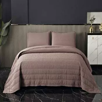 Комплект из покрывала и двух наволочек 230 х 250 см Sofi de Marko Надин мокко