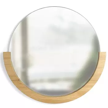 Настенное зеркало Umbra Mira 82 см натуральное дерево