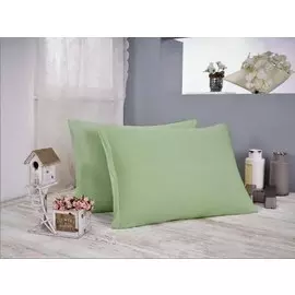 Наволочка Трикотаж (зеленая) 50х70 (2шт)