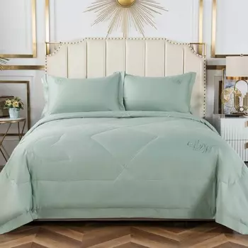 Комплект постельного белья семейный Sofi de Marko Нельсон №11 зелёный