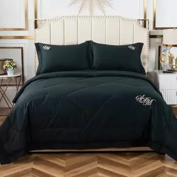 Комплект постельного белья семейный Sofi de Marko Нельсон №1 чёрный