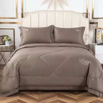 Комплект постельного белья семейный Sofi de Marko Нельсон №8 коричневый