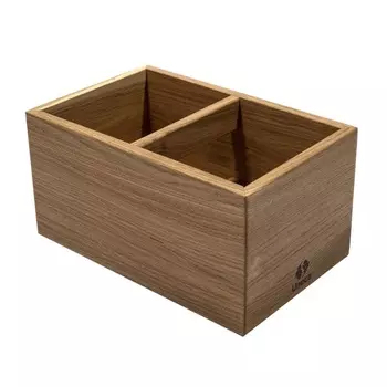 Органайзер для кухонных принадлежностей дубовый с 2-мя отделениями Uneca