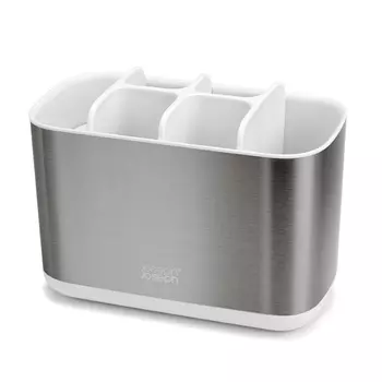 Органайзер для зубных щеток Joseph Joseph EasyStore steel большой белый
