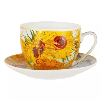 Пара чайная 260 мл Carmani Ван Гог Подсолнухи