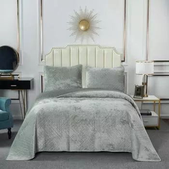 Комплект покрывало и наволочки 240 х 260 см Sofi de Marko Патрисия изумрудный