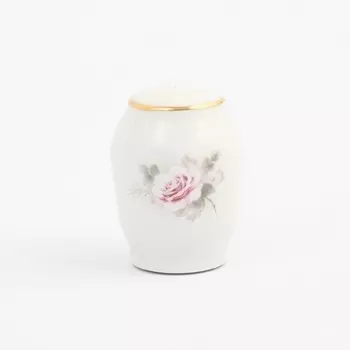 Перечница 7 см Bernadotte Серая роза золото