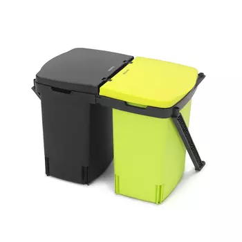 Пластиковое ведро для раздельного мусора с крышкой Brabantia 20 л