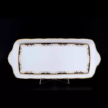 Поднос 38 см Thun Мария Луиза синяя лилия