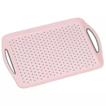 Поднос с ручками 45,5 х 32 см Kesper розовый