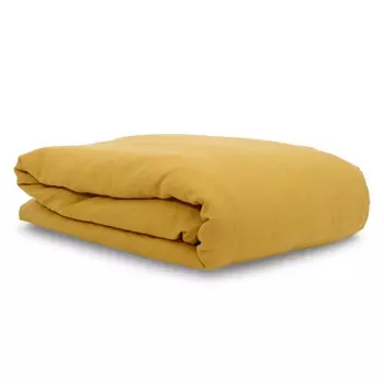 Пододеяльник 200 х 200 см Tkano Essential изо льна горчичный