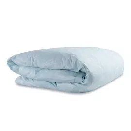 Пододеяльник двухсторонний из перкаля голубого цвета с принтом Свежесть леса russian north, 200х200