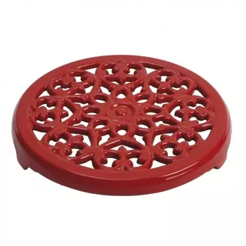 Подставка чугунная под горячее Staub 23 см красная