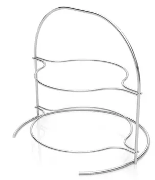Подставка для тарелок 2 яруса Teknotel хром