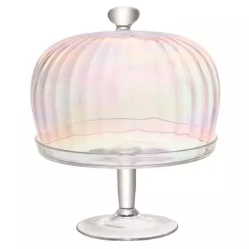 Подставка для торта с крышкой 26 см LSA International Pearl