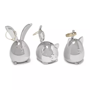 Подставки для колец Umbra Squiggy 3 шт хром