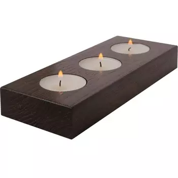 Подсвечник деревянный на 3 свечи Gift’n’Home красное дерево