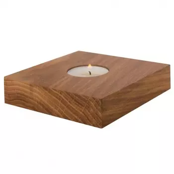 Подсвечник деревянный со свечой Gift’n’Home массив дуба