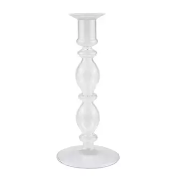 Подсвечник стеклянный Азалия Альберто прозрачный