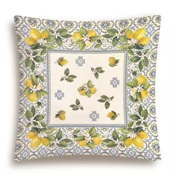 Подушка 45 х 45 см Le Gobelin Изразцы Лимоны