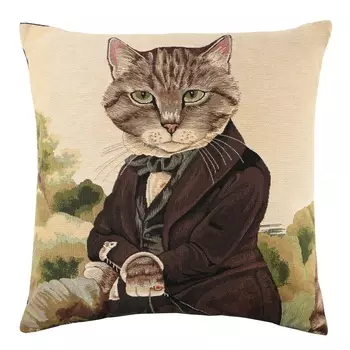 Подушка 46 х 45 см Le Gobelin Лорд коричневый сюртук