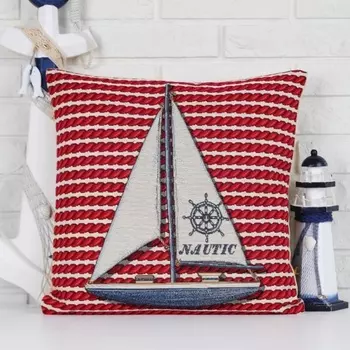 Подушка декоративная 44 х 44 см Le Gobelin Морской клуб Яхта