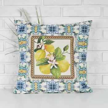 Подушка декоративная 45 х 45 см Le Gobelin Изразцы Лимоны