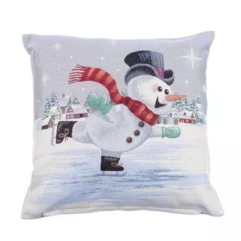 Подушка декоративная 45 х 45 см Le Gobelin Снеговики