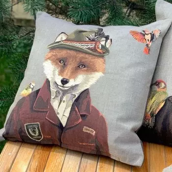 Подушка декоративная 45 х 45 см Le Gobelin Страна чудес Лис-охотник