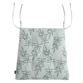 Подушка на стул из хлопка с графичным принтом Tkano Папоротник 40х40х4 см