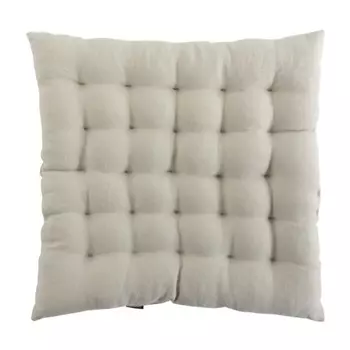 Подушка на стул стёганая 40 х 40 см Tkano Essential бежевый